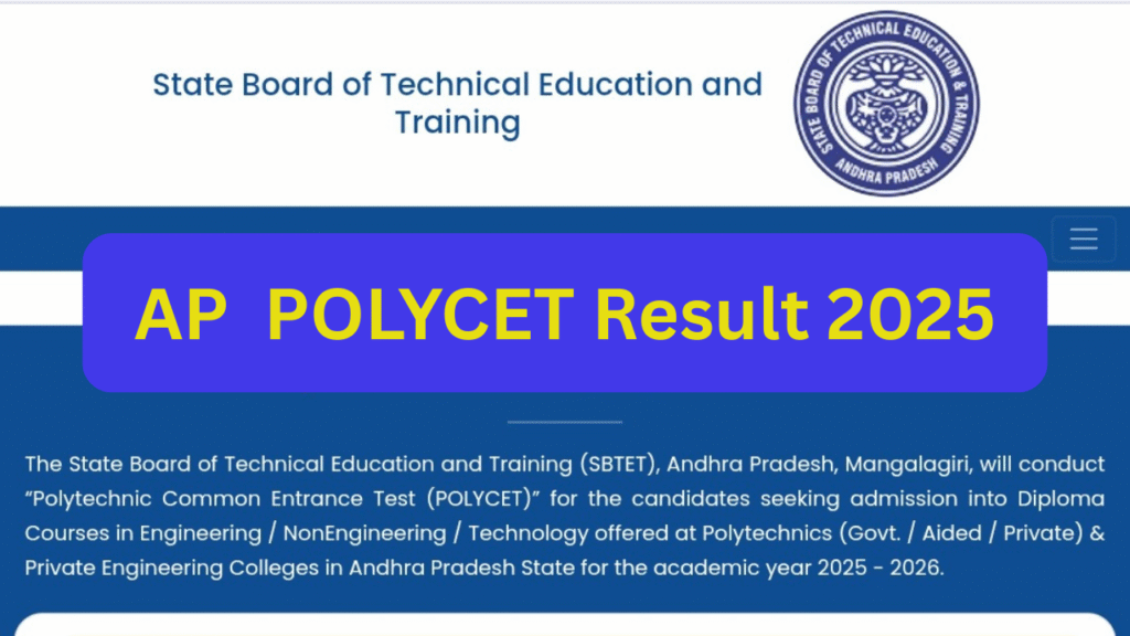 Manabadi AP Polycet Result 2025 Link